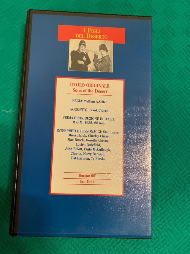 Videocassetta Stanlio e Olio i figli del deserto