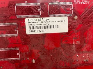 Tarjeta grafica Nvidia GP2 MX400 64mb AGP TV