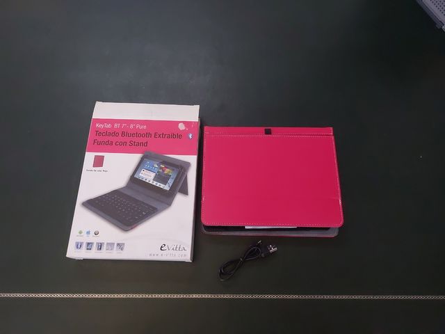 Funda tablet con teclado bluetooth 7"-8"