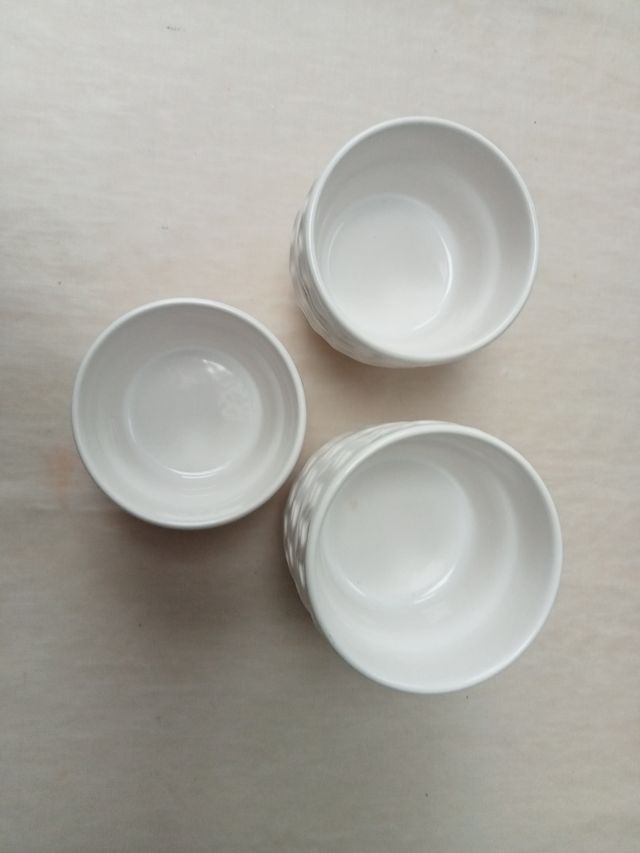Cuencos porcelana para fondue