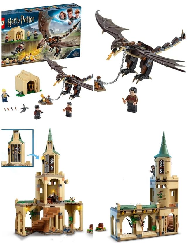Lego patio de Hogwarts y desafío de los tres magos