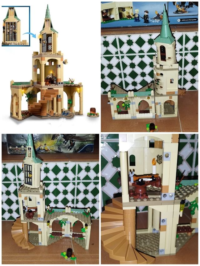 Lego patio de Hogwarts y desafío de los tres magos