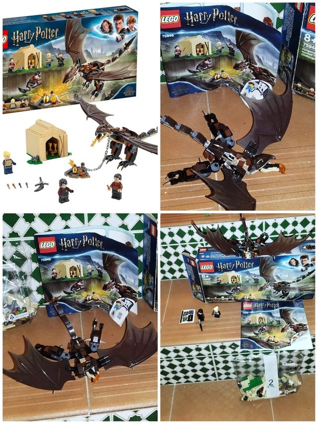 Lego patio de Hogwarts y desafío de los tres magos