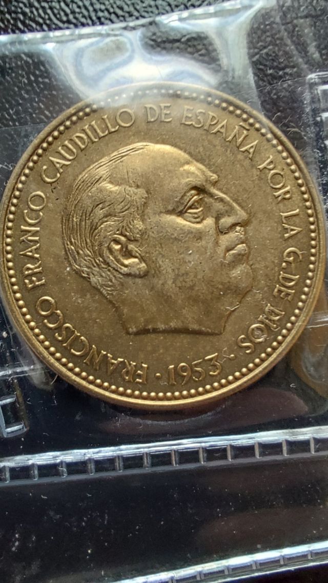 Tira de monedas con ocho valores del año 1971