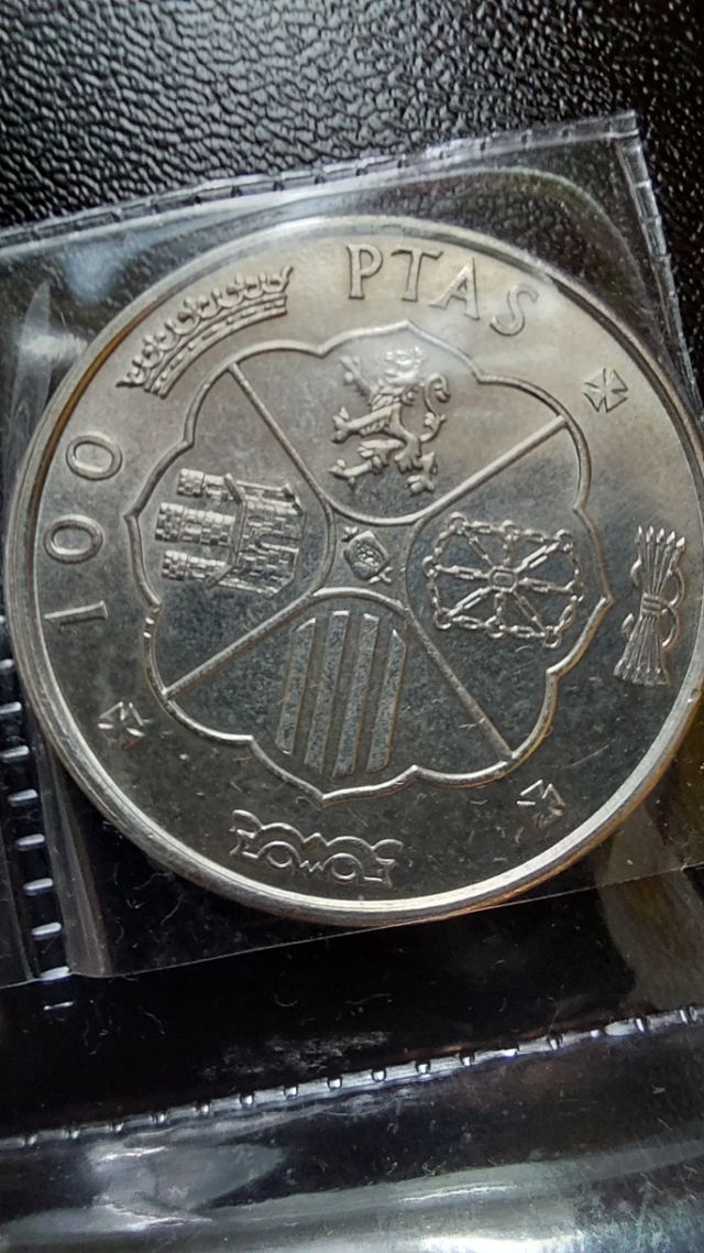 Tira de monedas con ocho valores del año 1971