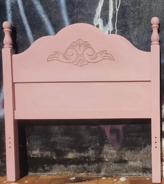 Cabezal madera cama individual Boho