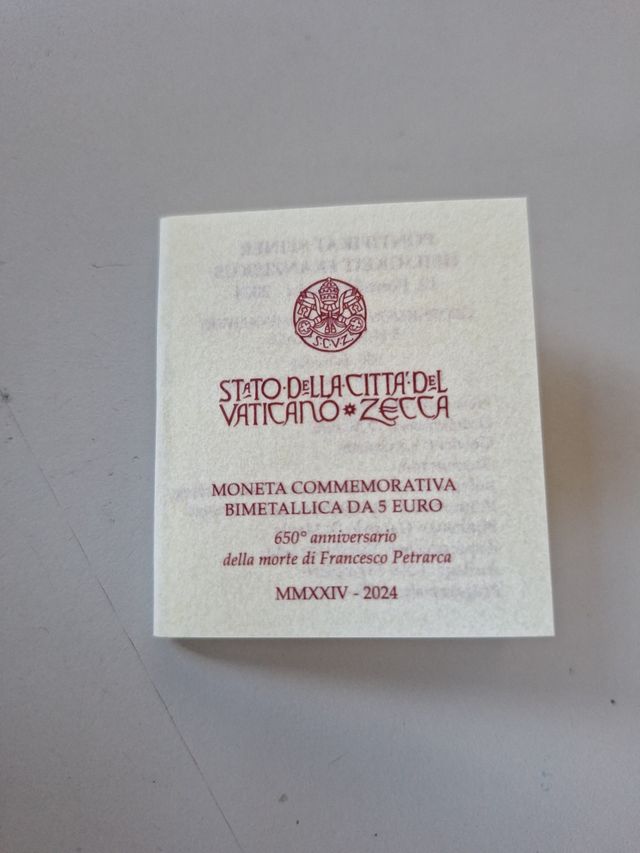Vaticano: 5 Euro Bimetallica 2024