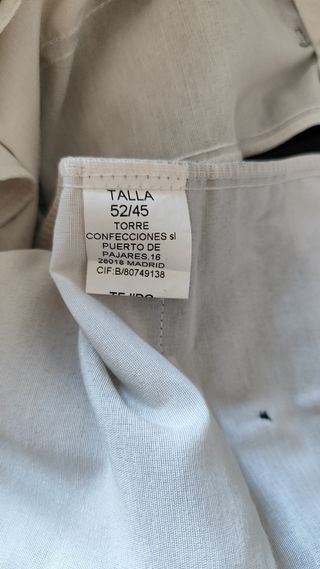Traje de chaqueta.