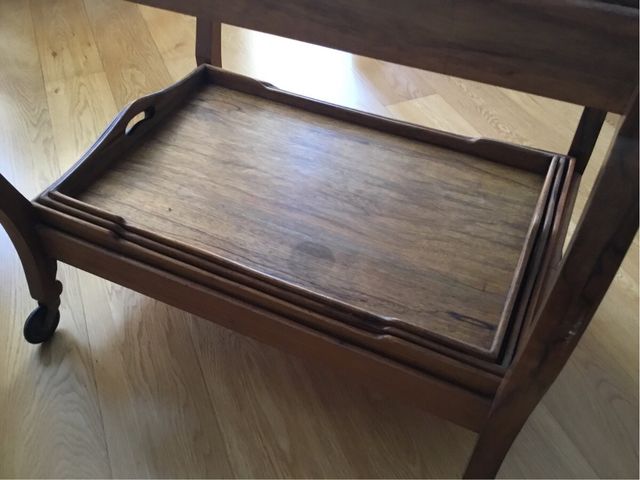 Camarera. Plegable. Roble. Inglesa. Art decó