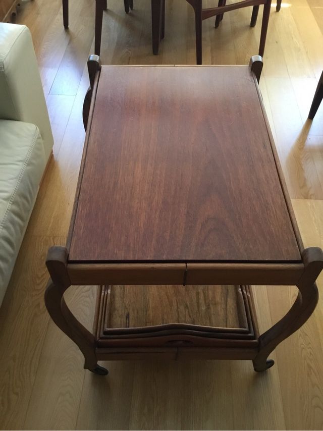 Camarera. Plegable. Roble. Inglesa. Art decó