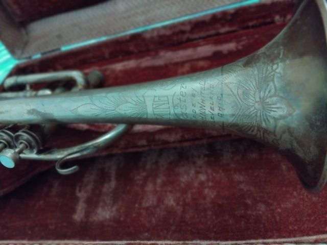 Trompeta Corneta king  master, epoca del jazz USA