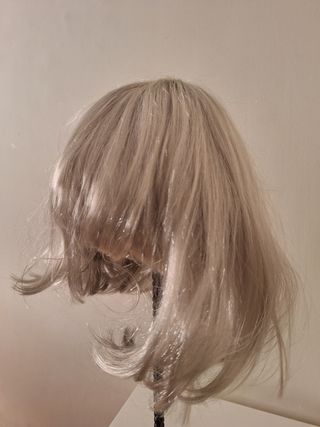 Peluca, pelo blanco