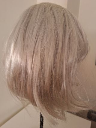 Peluca, pelo blanco