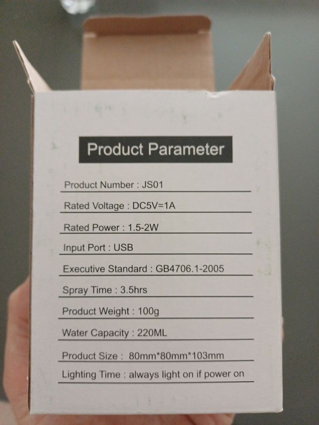 Umidificatore ultrasuoni - aromaterapia