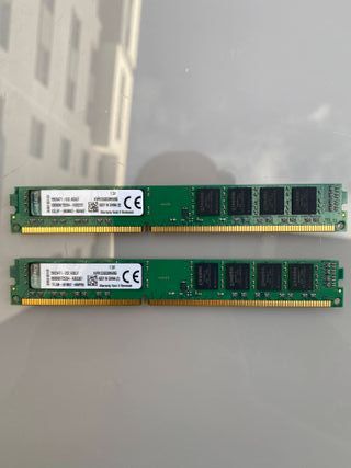 2 Módulos de memoria RAM 8GB DDR3 1333MHz