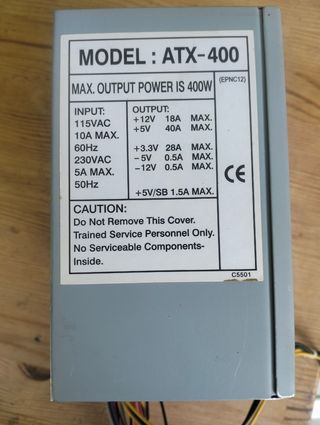 Fuente de alimentación 400 w