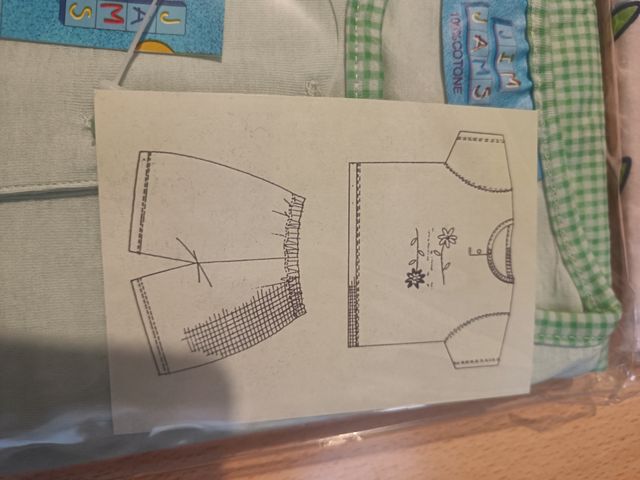 Pijama de verano niña azul