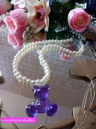 Collar de perlas oso (estilo Bimba y Lola)
