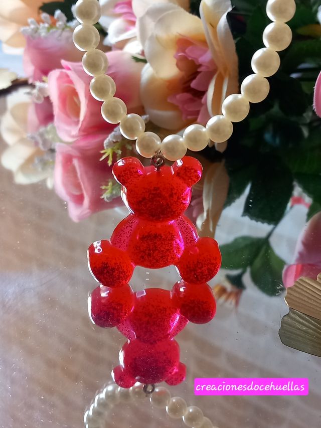 Collar de perlas oso (estilo Bimba y Lola)