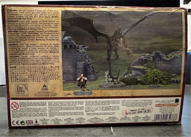 Nazgûl en Bestia Alada con Frodo (ESDLA/Warhammer)