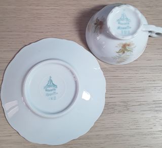 Tazzina e piattino in porcellana bavarese