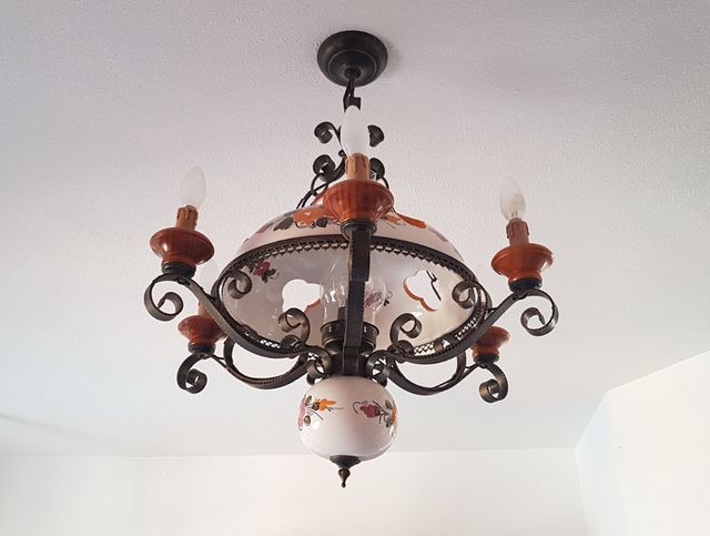 Lámpara de techo quinqué