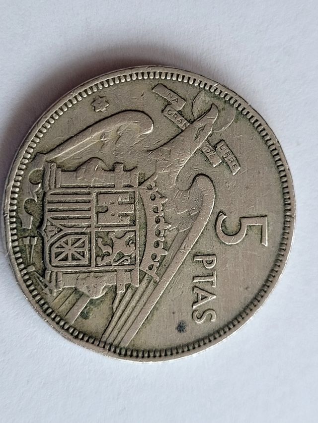 Monedas Franco 5 pesetas 1957