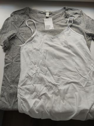 Pack 2 camisetas PREMAMÁ talla S NUEVAS 