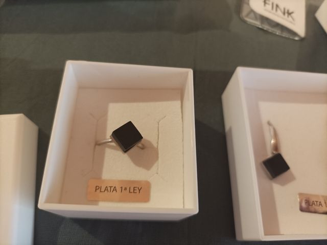 conjunto plata 1a ley y Azabache