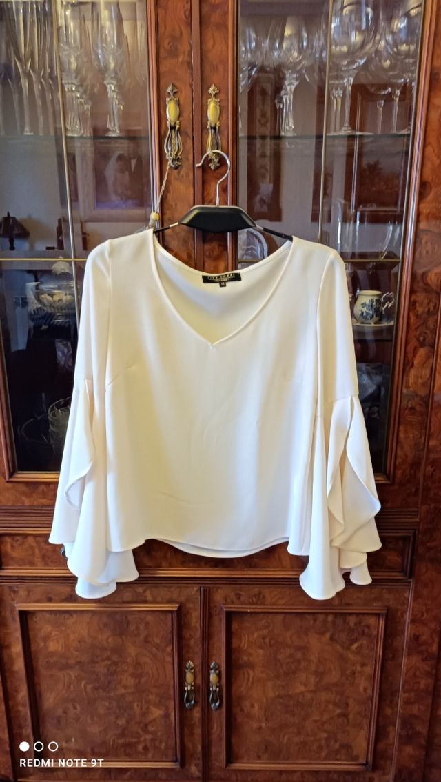 Elegante y cómoda blusa Manga tipo kimono