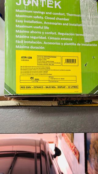 Calentador estanco de 13 L termostatico Gas Ntural