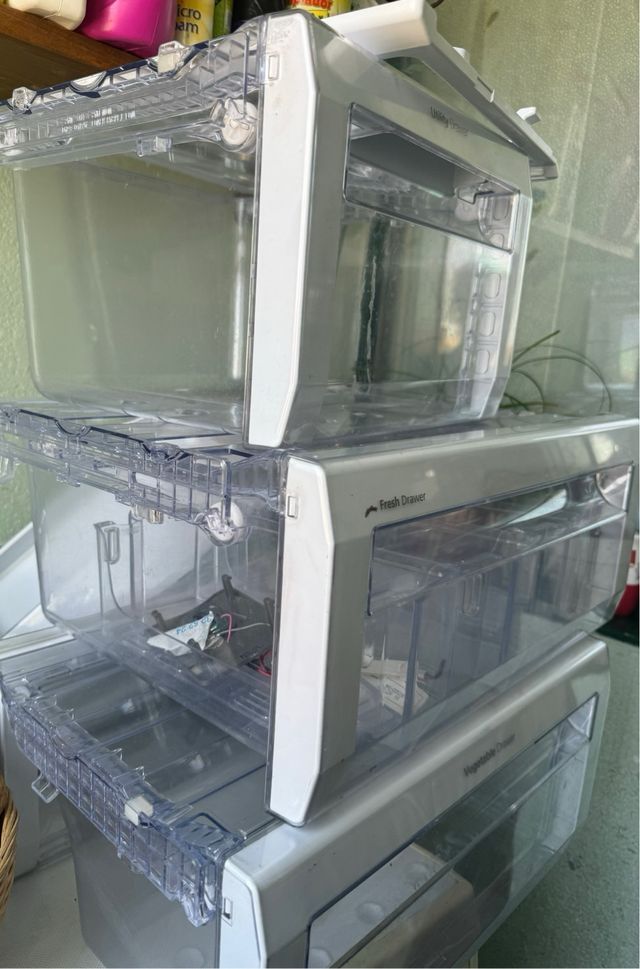 Cajones y estantes nevera amerivana samsung