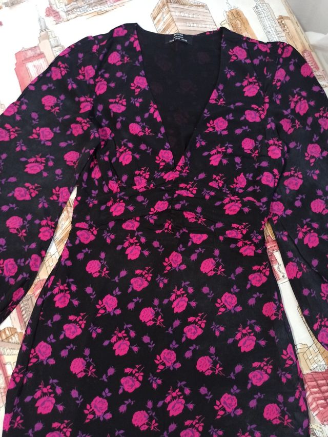 Vestido floreado - Bershka