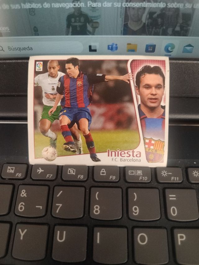 Cromo Iniesta FC Barcelona 2004/2005