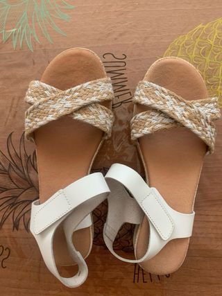 SANDALIAS ESPARTO BLANCAS
