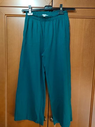Pantalones Etam Algodón S turquesa