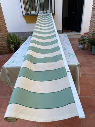 Tendalino verde e bianco 420 cm x 390 cm