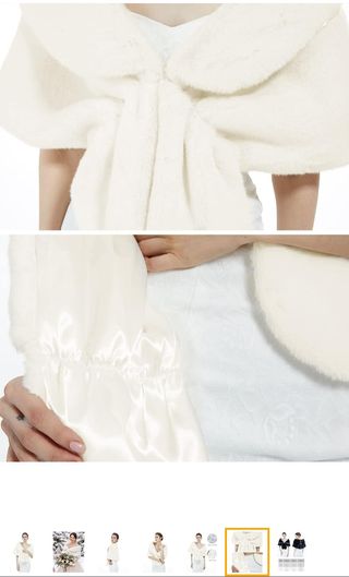 Stola in pelliccia per sposa 