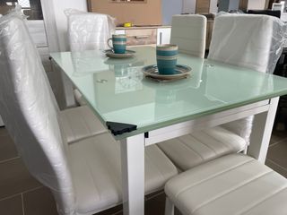 Mesa extensible Dt58 + 6 sillas