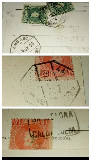 Historia Postal Barcelona Caldas d Mbuy 3 postales