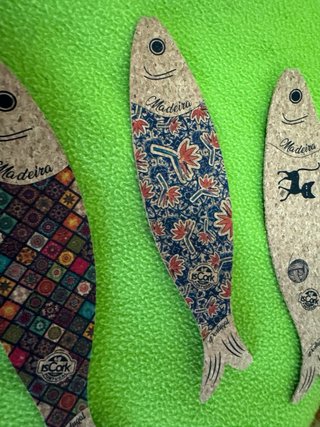 Conjunto de 4 marcadores de livro em cortiça