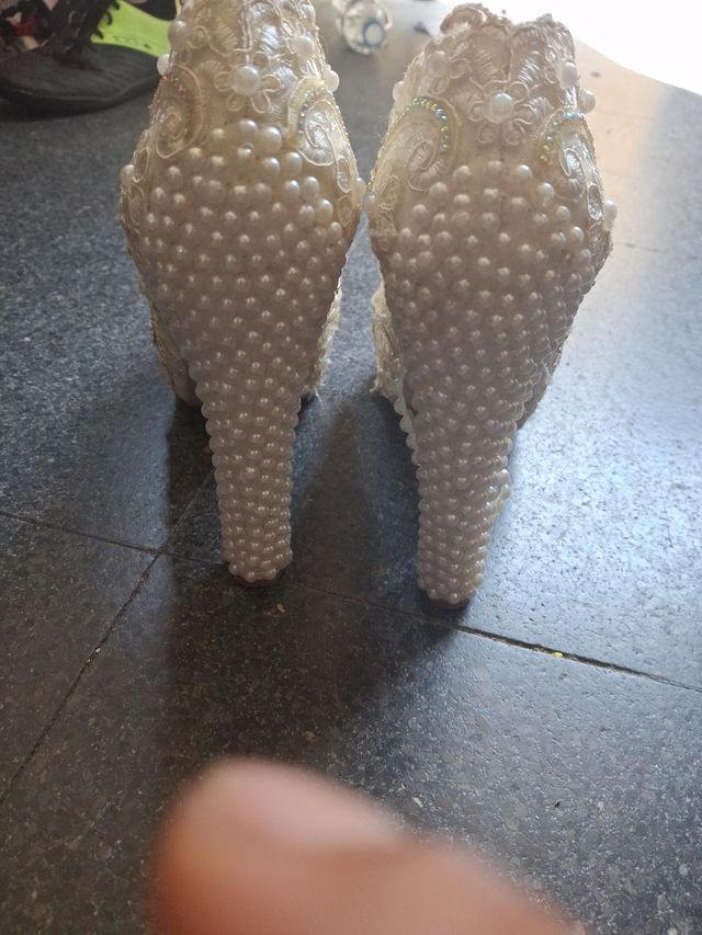 Tacchi con plateau bianchi