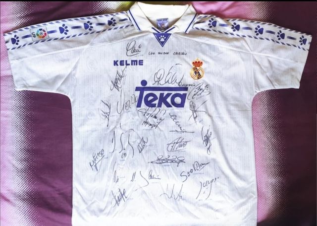 T-shirt Mijatovic Kelme autografata dal Real Madrid C.F.