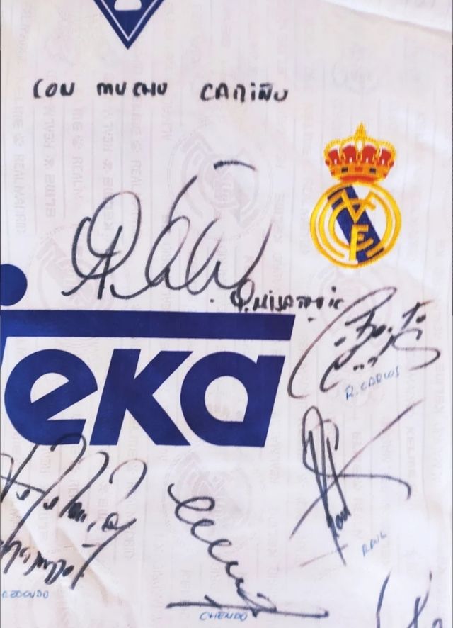 T-shirt Mijatovic Kelme autografata dal Real Madrid C.F.