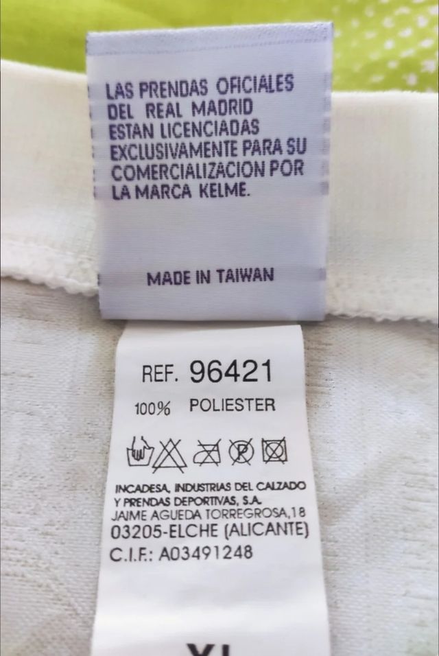 T-shirt Mijatovic Kelme autografata dal Real Madrid C.F.