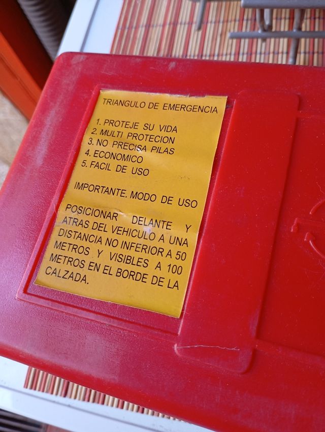 Triángulos de emergencia para todo tipo