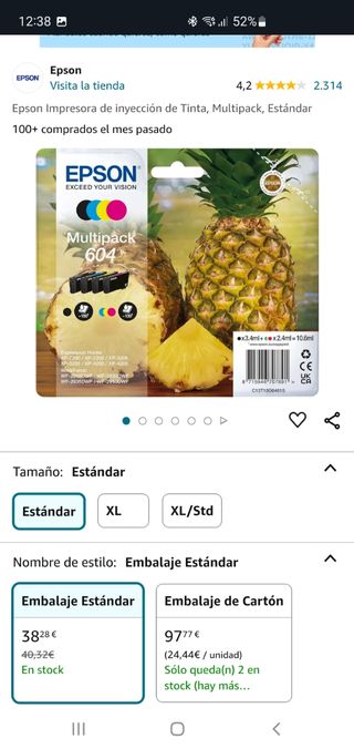 Cartuchos nuevos Canon,Hp y Epson