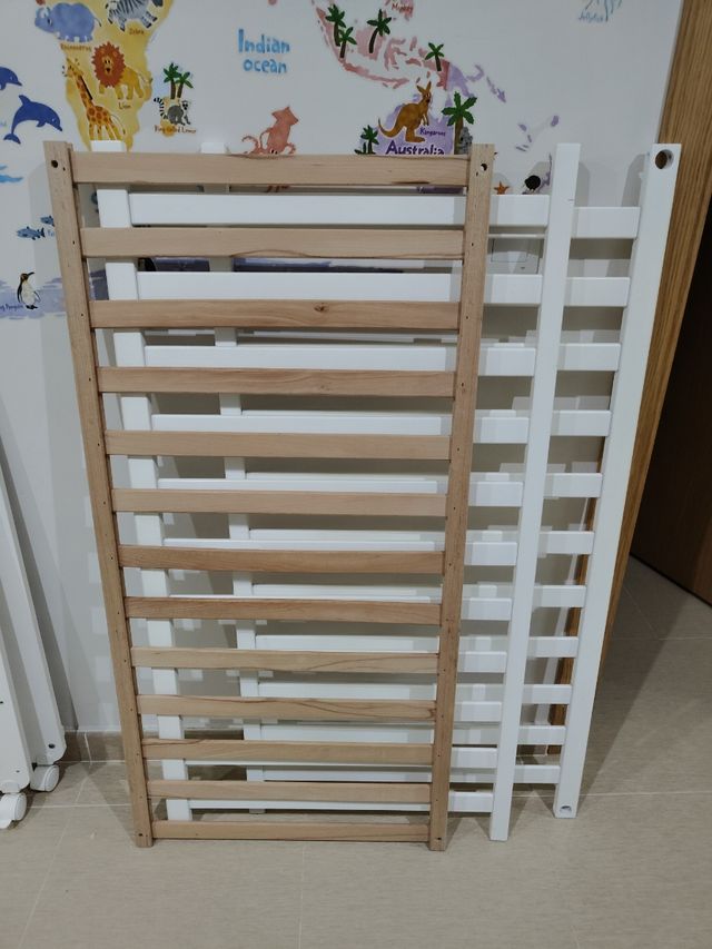 Cuna bebé sweet bear, regalo colchón y chichoneras