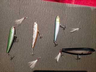 4 Señuelos artificiales pesca mar depredadores.