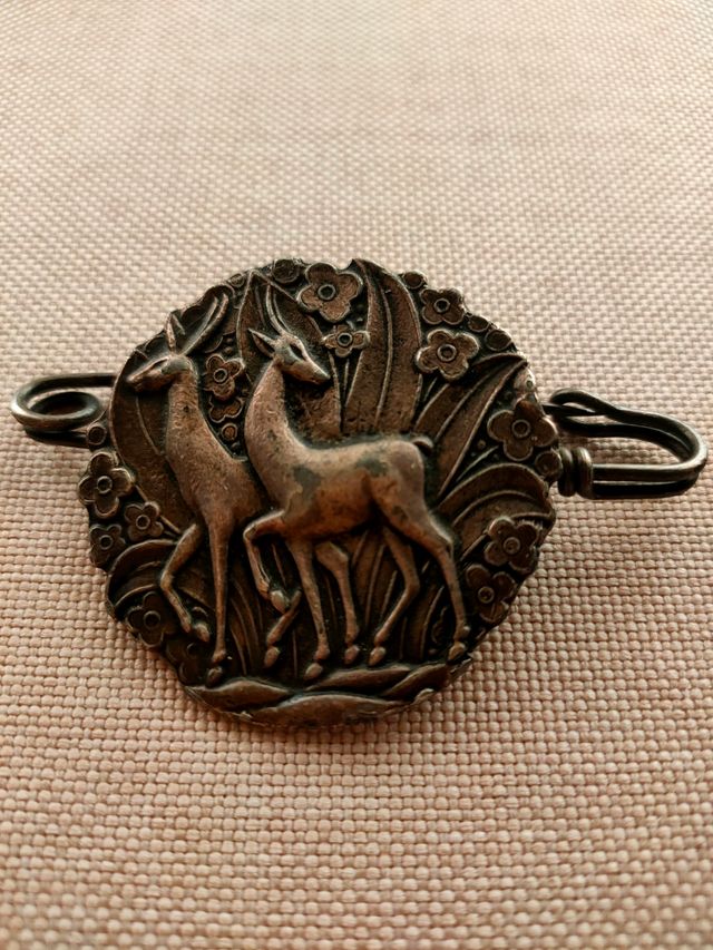 Broche antiguo alpaca